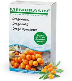 De duindoornbes helpt bij droge ogen, droge mond en droge slijmvliezen en helpt de gezonde huid van binnenuit.